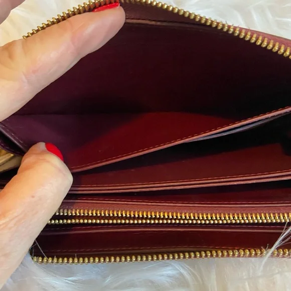 LV GUC Vernis Rouge Fauviste Zip Around Wallet - Picture 14 of 15